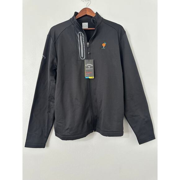 Callaway Weather Series Thermal Full Zip Gold Jacket sz Medium